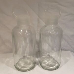 bkr 500 ml glass water bottles "little" size  2 bottles